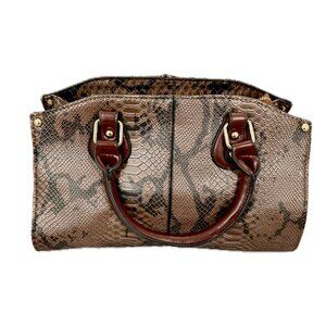 Esbag Coffee Alligator print designer bag